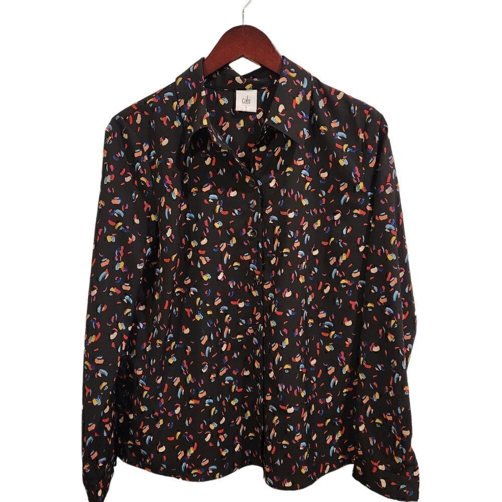Cabi 3423 Ferris Button Down Shirt Size Small Confetti